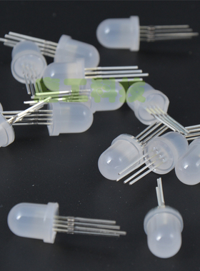 PL9823 IC内置 9823 F8 8mm 全彩 led灯珠 点光源 模组 外露灯 5V