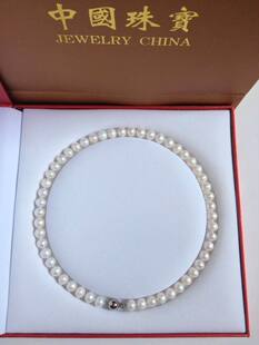 苏州太湖 纯天然淡水珍珠项链送妈妈 简约正圆形 强光正品