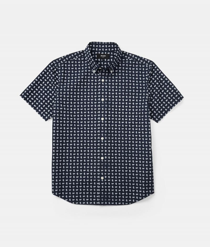 美国直邮 jack spade J051S男扣领尖领短袖棉质休闲衬衫