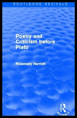 【预售】Poetry and Criticism Before Plato (Rou