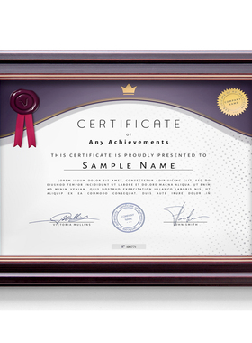 复古A4证书框摆台挂墙营业执照相框许可证授权书商标注册