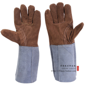 焊接防火线牛皮电焊耐磨隔热焊工烧焊手套防刺割劳保手套