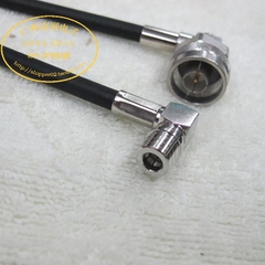 QMA 弯公头转 N 型弯公头进口 LMR240/CNT240/50-4 转接线 30cm