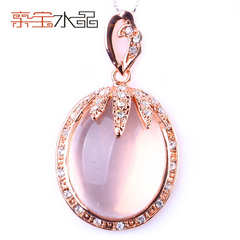 Bao Bao natural Crystal pendant Crystal, Crystal fashion jewelry ladies rose gold inlay send alloy chain