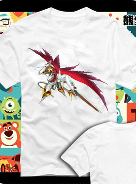 数码宝贝数码暴龙digimon杰斯兽纯棉衣服T恤短袖