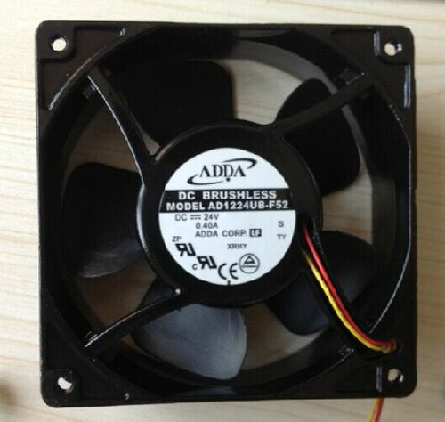 AD1224UB-F52 DC24V 0.40A 原装协禧ADDA 120*120*38三线测速风扇