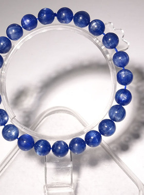 千蕊天然蓝晶石手链猫手串