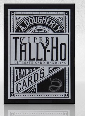 默默纸牌TallyHoViper Deck美国Ohio产毒蛇园背扇背UV500扑克牌