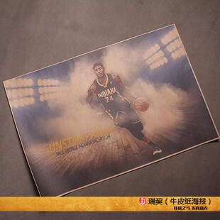 保罗乔治海报Paul George泡椒装饰画定制步行者队球星 小前锋挂图