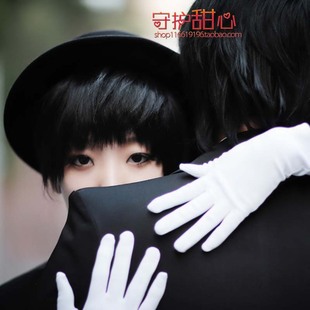 {甜心家}包邮东京巴比伦 浪客剑心皇昴流 黑色万用cosplay假发