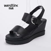 Westlink/West met with genuine leather ladies sandals