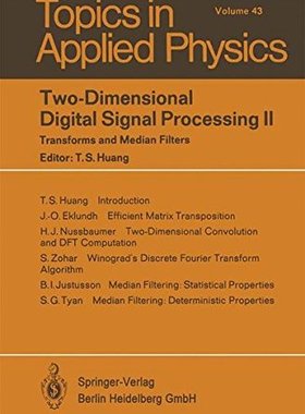 【预订】Two-Dimensional Digital Signal Proce...