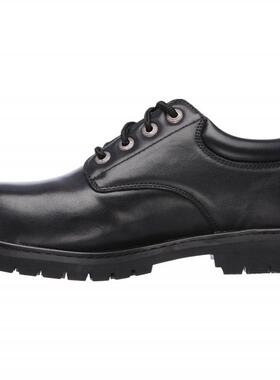 美国直邮Skechers/斯凯奇77085黑色耐磨系带休闲皮鞋工装男鞋