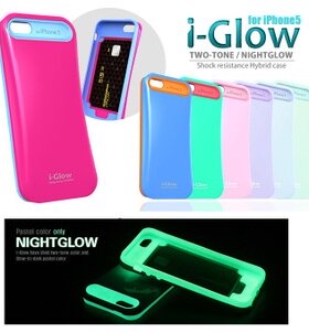 正品i Glow适用苹果iphone5S手机保护壳5s韩国抗摔插卡壳外套包邮