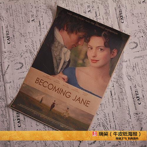 文艺片电影海报成为简奥斯汀becoming jane海报anne hathaway