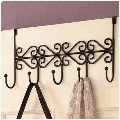 创意铁艺门后挂钩无痕粘钩 强力衣架挂衣钩衣服壁挂免钉衣挂包邮