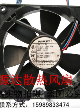 德国PAPST TYP4414FM DC24V 135mA 3.2W 12025风扇12CM