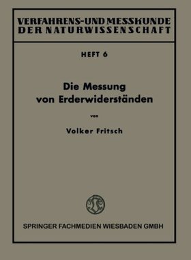 【预售】Die Messung Von Erderwiderstanden