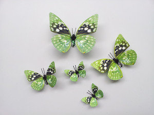 仿真纸蝴蝶橱窗立体婚庆摄影电视背景墙商场影楼布景装饰冰箱贴3