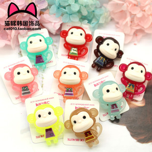 韩国饰品GRAIN DE BEAUTE/Aznavour正品小猴子韩版胸针包帽子装饰