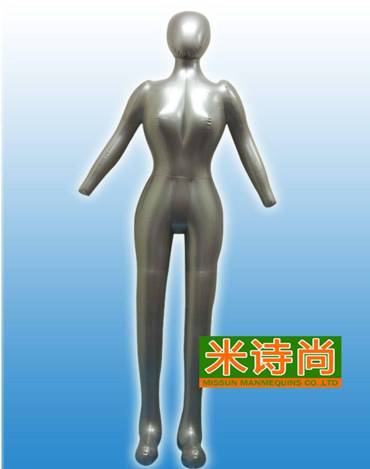 充气男模特全身充气服装道具模特 内裤模衣服充气全身男女模带头