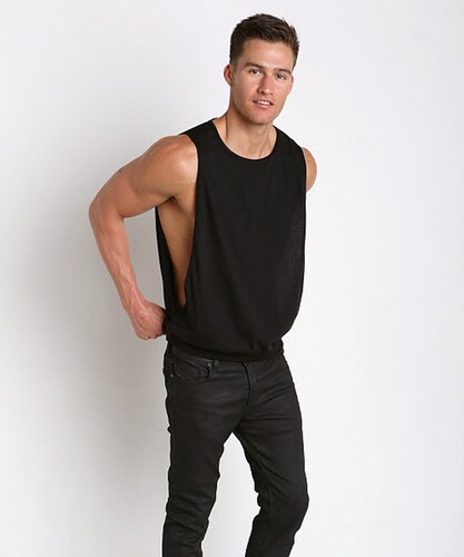 大开叉深挖纯色圆领打底背心定制