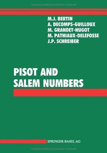 Salem and Pisot Numbers 预售