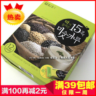 韩国丹特茶 山药谷物营养粉丹特15种谷物茶 五谷杂粮茶 240g