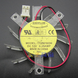 EVERFLOW/鑫贺 T125010DH 显卡风扇 12V 0.25A