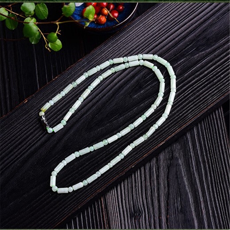 翡翠手链桶珠多圈手链翡翠玉珠子玉石手链手串