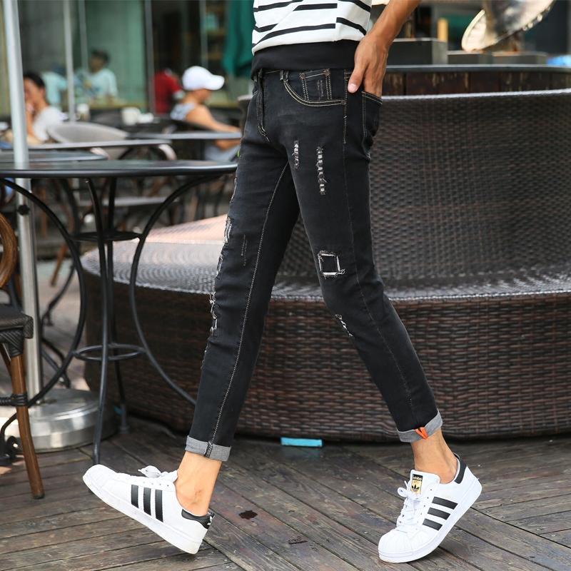 Jeans pour adolescent pieds Slim pour Quatre saisons - Ref 1469619 Image 1