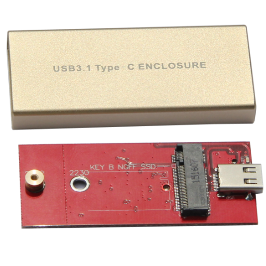 USB3.1 Type-C 转NGFF（M.2）固态硬盘盒适用尺寸2230/2242 电脑硬件/显示器/电脑周边 硬盘盒 原图主图