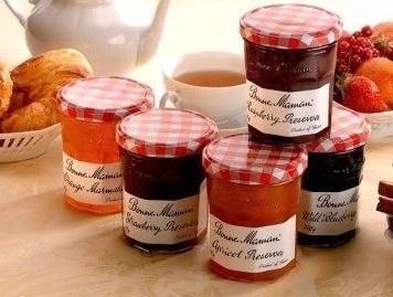 法国巧婆婆玻璃果酱瓶蜂蜜瓶燕窝瓶酱菜瓶糖果瓶复古布纹盖