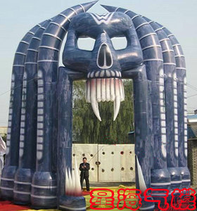 万圣节拱门 鬼节拱门 万圣节夜店拱门商场拱门定做万圣节活动气模