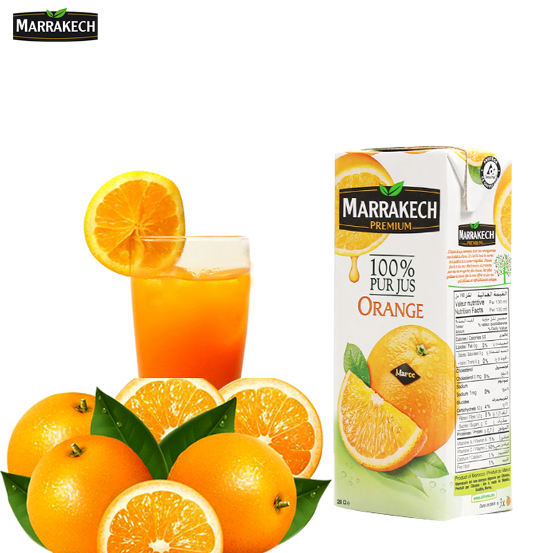 摩洛哥进口满一刻  果汁橙汁饮料200mL