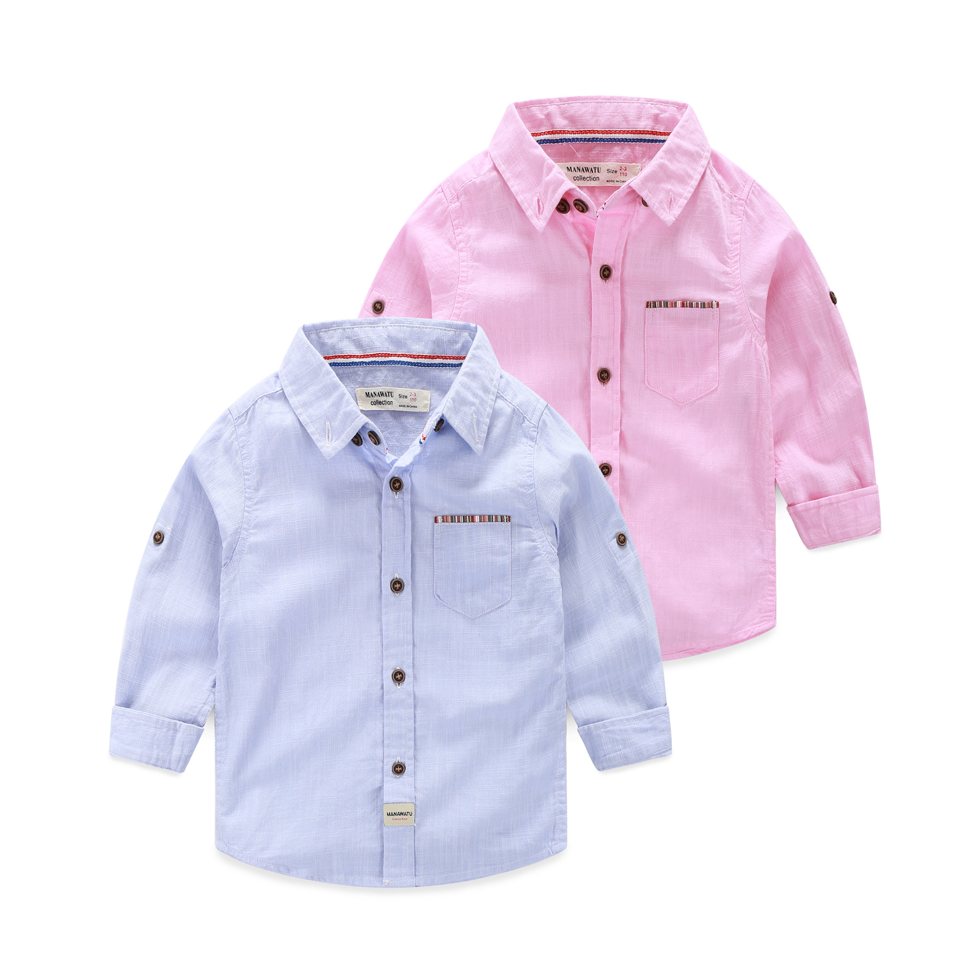 Chemise garcon à manche longue - Ref 2082193 Image 1