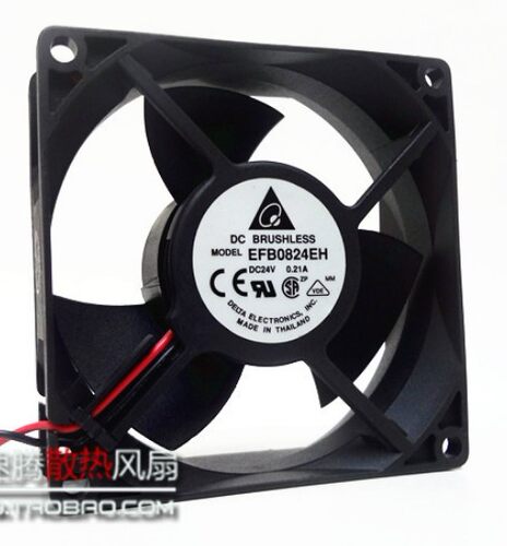 原装台达EFB0824EH 8025 8CM 24V 0.21A 三叶双滚珠变频器风扇