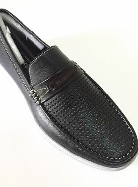 花花公子男鞋夏季新款镂空透气网眼真皮凉鞋洞洞鞋子1622-509087