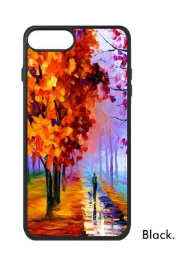 适用于iPhone叶马路秋天人物风景Xr手机壳max保护套678plus硅胶11