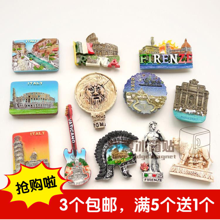 [Buy 5 get 1]resin Hand drawn Refrigerator sticker Italy Rome Travel? Anniversary originality Refrigerator sticker Magnetic patchin the Home accessories , Stickers , Refrigerator magnetic stickers  category - from Buy2taobao.com to provide professional Taobao agent buy service