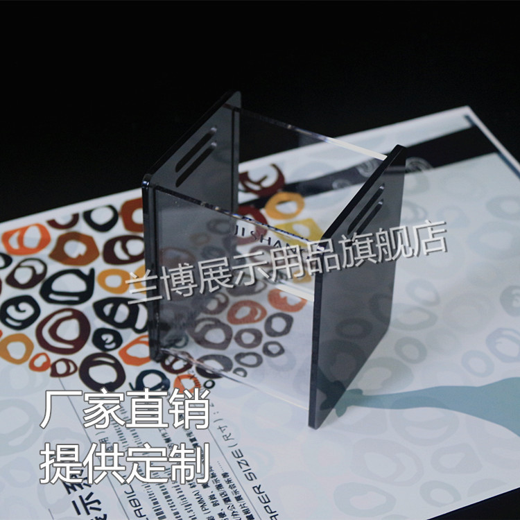 热销亚克力笔筒组合名片盒办公桌面文具置物筒化妆品收纳盒笔座