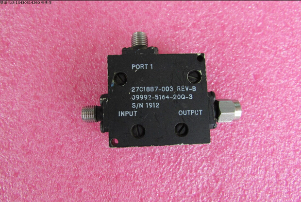 进口 27C1887-003 4-8GHz 20dB SMA 射频微波同轴定向耦合器 质量包好，包能用 可提供测试图 型号: 27C1887-003 工作频率：4-8GHz 耦合度：20dB 功率：50W 接头：SMA