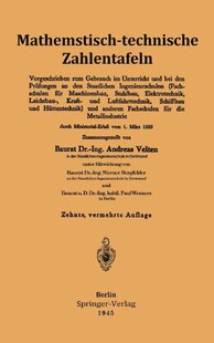 【预订】Mathematisch-Technische Zahlentafeln...