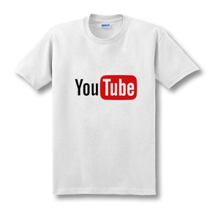 youtube油管logo 短袖T恤男女圆领纯棉