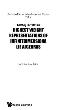 【预订】Highest Weight Representations of In...