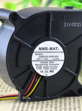 NMB 6025 DC12V 0.24A (BM6025-04W-B59)日立4020x投影机风扇