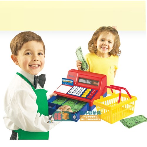 益智过家家收银机塑料收款机