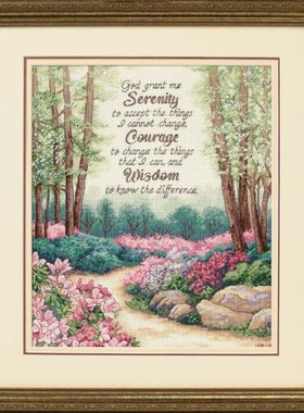 小小鱼 DMC绣线十字绣套件DIM125-35162林间风景粉色花卉