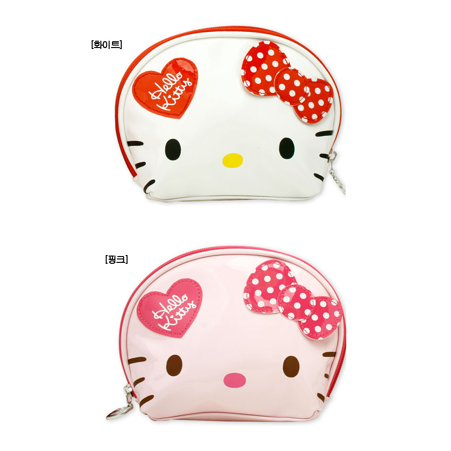 韩国进口 hello kitty 凯蒂猫 卡通零钱包 硬币包 小钱包 2色