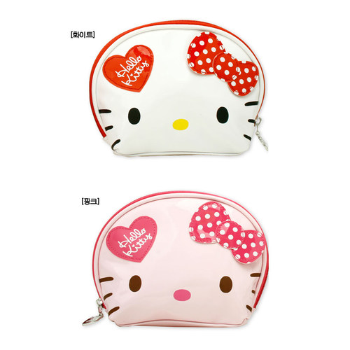 韩国进口 hello kitty 凯蒂猫 卡通零钱包 硬币包 小钱包 2色